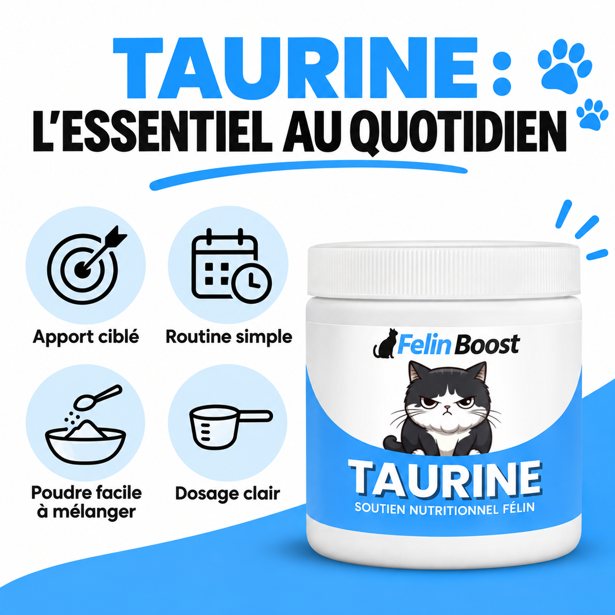 Felin Boost taurine — bénéfices en français
